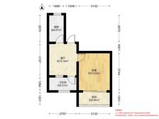 普陀长风南北通透一居室 满五仅220万