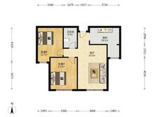 高新芯 中大国际旁 纯南朝向两居室