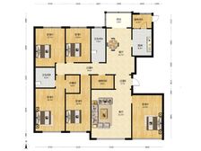 高新区 人民银行单位房 249平 5室2卫 带车位和地下室