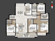 洋房桃李东方冠英明德双校乐加商业中心旁一楼院子央企小区洋房!