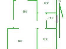 河小十三中学府花园两室 南北通透 看房方便 单价低