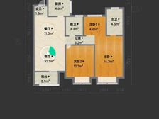 春江郦城3室1厅2卫南朝向105.0万元/套出售