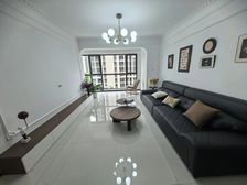 双阳台落地窗精装修三室H户型小区环境优美物业好质量好