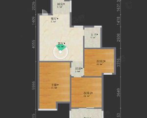 橄榄树雅苑北区3室1厅1卫南朝向108.0万元/套出售