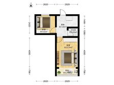 长风馨苑 42.24平2居 南北向 电梯房 安静不临街