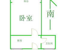 宋家滩小区1室1厅1卫1阳台5/6层