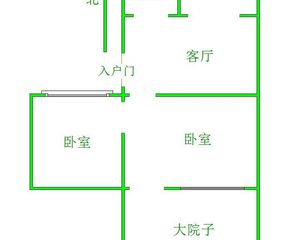 省医院附近 一楼带院子带配房 大两室