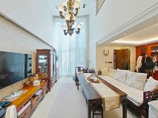 下叠别墅东边套,挑高6.5米客厅朝南,南50平花园,价可刀