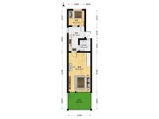 星梅花苑 43.73平2居 底楼带小花园,总价实惠