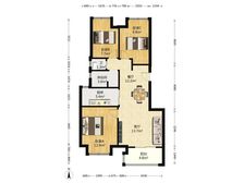 南北通透万科金色雅筑3室2厅