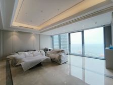 深蓝中心精装三室(全新未住)户型方正南北通透近海天中心万丽