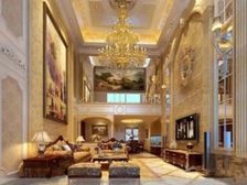 浦东星河湾南北通透豪装装顶楼复式5房,挑高客厅 实际使用48