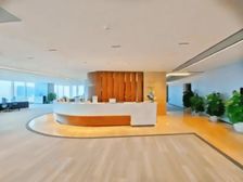 免租6个月起 租金补贴税收减免 弘毅大厦整层样板间 看海景