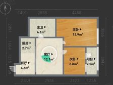 乐活居2室2厅精装修