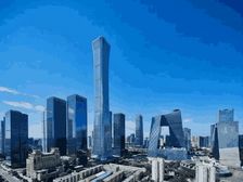 CBD 国贸三期中信大厦 单层面积3800平可分租带家具出租