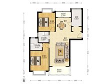 板式南北通大两房两卫 可以做三房 方便停车 师三实验9年制