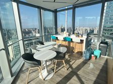 大望路地铁上盖|华贸中心167平精装修带家具|地标建筑随时看