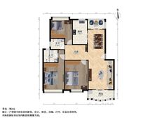 置换急售,商品房板式户型,1梯2户大3房,边套全明,近双地铁