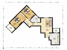 潘家园地铁口 百环花园电梯大两居 西南采光好单价低