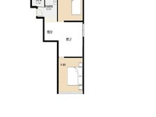 电梯房,2房边套全明客厅带窗,花园位置,近双地铁,置换诚售