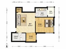 【拥金1】邮电公寓 1室1厅 67.01平 东南大一室
