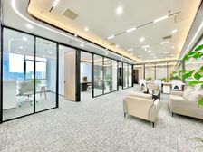 成都西站纯写!豪装接待现房!5隔间18工位!落地窗采光通透