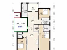 西铁营昆仑域次新房三居三卫2100万毛坯房东南北三面采光