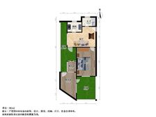客厅带拐角阳台,挑高1房1客厅带30平院子,花园位置采光好