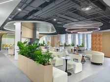 吉汇大厦 精装修拎包办公 10号线地铁口 超大共享休闲接待区