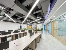 望京浦项中心丨精装带家具丨韩企直租丨正对电梯丨高区南北通透