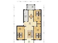 【光明学片】亨通花园东区北里 3室2厅 107平