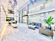 金融城丨电梯口双面采光,8隔间40工位!轻奢商务风,接待现房