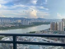 超靓万达越祥湾二期全江景大三加一房正南朝向视野光线无遮挡的