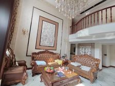 英伦上院河边首排精装独栋,500平超大院子 挑空大客厅