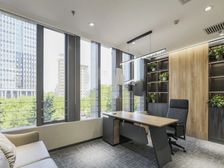 宝钢大厦550平米,精装修带家具房源出租,拎包入住,户型方正