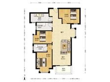 海德琥珀台 3室1厅 105.84平