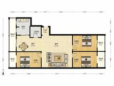 【拥金1】龙德里 3室2厅 124.52平 东西 中高楼层