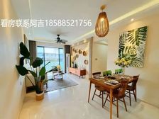 海珠珠江中学教师宿舍装修客厅朝南落地窗