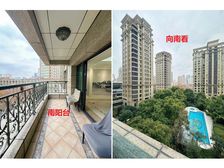 去年翻新未住过!华府天地7楼277平4房南向采光棒!正看泳池