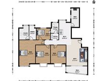 盛世年华 174.25平中区4居 南向简装修 安静不临街