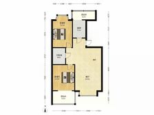 【拥金1】天江格调花园 2室1厅 电梯洋房 南北H户型