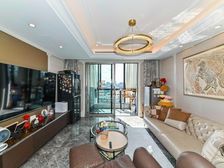 南府别墅区,一梯一户超大四房,全年采光!有产权车位!!