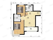 7号线15号线新上前排精观房1梯2户南北通户型