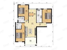 中式风格,主卧朝南,小区中心位置,采光充足