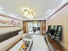 四开间朝南 送100多平露台 四房精装修 送车位 人车分流