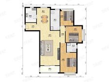 沿河景观,采光刺眼,漂亮的大三房,看房方便,业主诚意出售