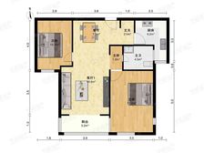 中式风格,小区中心位置,主卧朝南,采光充足