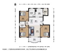 地铁口,电梯大3房,可做4房,板式户型,边套全明,景观位置