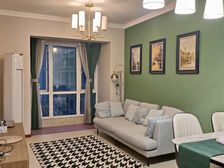 清泉坝电梯精装2房 小清新的装修风格 家具家电齐