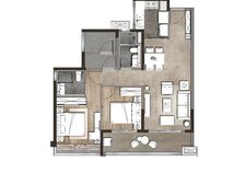 南向精装三房 保利和悦滨江93平低层住宅